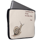 Schnecke ursprüngliches Pastellzenzeichnen Laptopschutzhülle (Vorne Rechts)