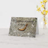 Schnecke-Verdient eine Möglichkeit Karte (Gelbe Blume)