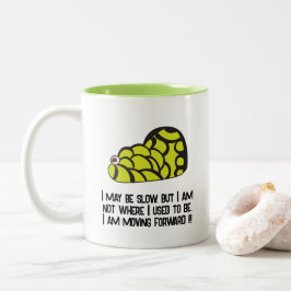 Schnecke Whimsical Funny Snail Zweifarbige Tasse