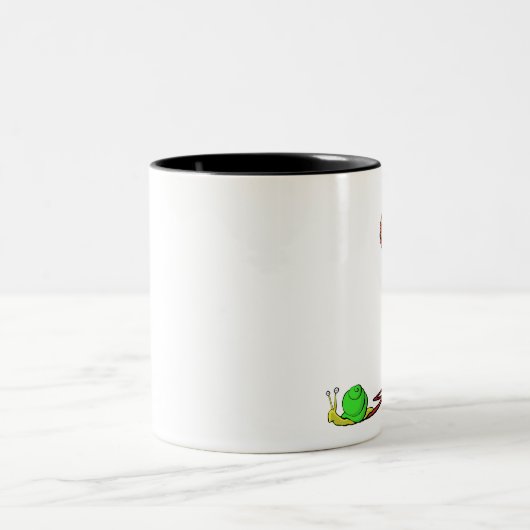 Schneckegehirn Zweifarbige Tasse (Mittel)
