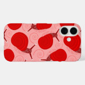 Schnecken abstrakte Spiraldrehung Rosa Punkt Case-Mate iPhone Hülle (Rückseite (Horizontal))