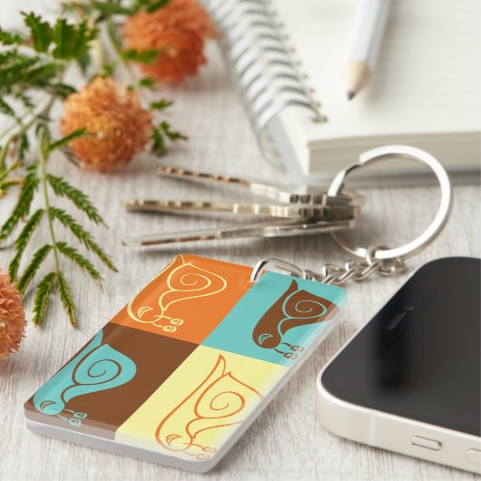 Schnecken Akryllischer Schlüsselanhänger (Vorderseite rechts)