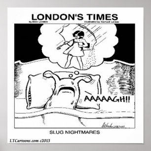 Schnecken-Albträume Klassiker LTCartoons Comic Poster