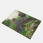 Schnecken auf einem Rockgarten (von H.A. Brendekil Fußmatte (Schrägansicht)