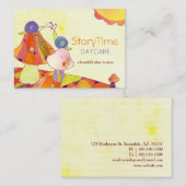 Schnecken auf Pilzen Kindertagesstätte Visitenkarte (Vorne/Hinten)