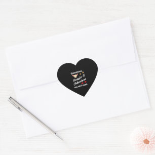 Schnecken & Chihuahuas sind alles, was ich brauche Herz-Aufkleber