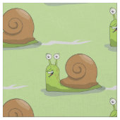 Schnecken, die Grün laufen Stoff (Nahaufnahme)