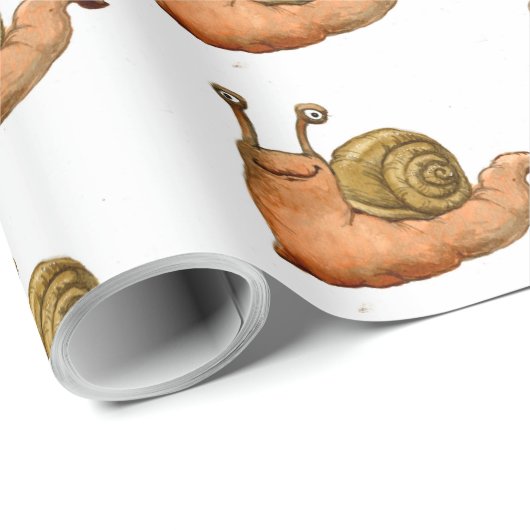 Schnecken Geschenkpapier (Rolleneckpunkt)