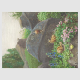 Schnecken im Garten (von H.A. Brendekilde) Seidenpapier