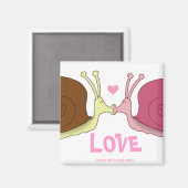 Schnecken im Liebe Magnet (Vorderseite/Rückseite)