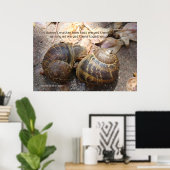 Schnecken in Liebe Poster (Heimbüro)
