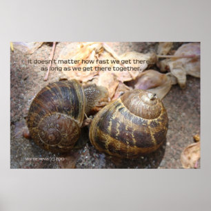 Schnecken in Liebe Poster