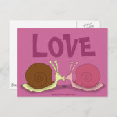 Schnecken in Liebe Postkarte (Vorne/Hinten)