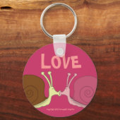 Schnecken in Liebe Schlüsselanhänger (Vorderseite)