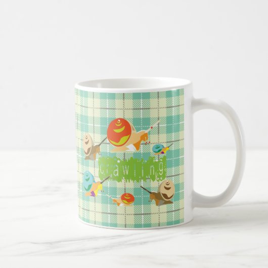 Schnecken kriechen kaffeetasse (Rechts)