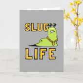 Schnecken-Leben Karte (Gelbe Blume)