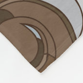 Schnecken Muscheln Abstraktes Muster Fleecedecke (Ecke)