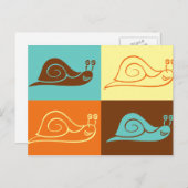 Schnecken Postkarte (Vorne/Hinten)