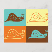 Schnecken Postkarte (Vorderseite)