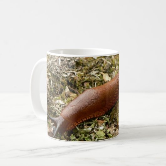 Schnecken-Rot Kaffeetasse (Vorderseite Links)