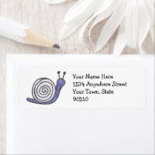 Schnecken-Rücksendeadressen-Aufkleber (Insitu)