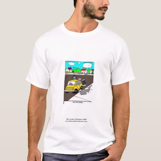 Schnecken/Schnecke Cartoon Männer T-Shirt "Drive b (Vorderseite)