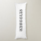 "Schnecken" Schwarz-weiß Seitenschläferkissen (Rückseite (Vertikal))