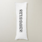 "Schnecken" Schwarz-weiß Seitenschläferkissen (Vorderseite Vertikal)