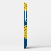 Schnecken Silhouetten: gelb, rosa Muster. Case-Mate iPhone Hülle (Rückseite / Links)