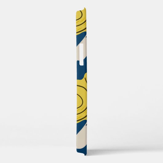 Schnecken Silhouetten: gelb, rosa Muster. Case-Mate iPhone Hülle (Rückseite / Rechts)