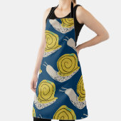 Schnecken Silhouetten: gelb, rosa Muster. Schürze (InSitu)