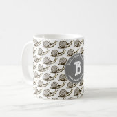 Schnecken sind mein Freund-Monogramm Kaffeetasse (Vorderseite Links)