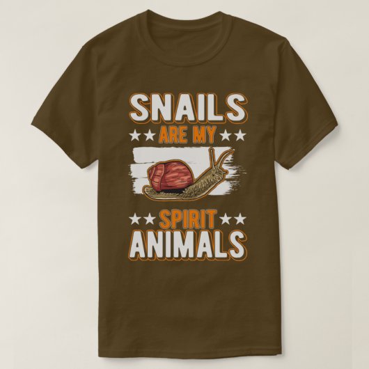 Schnecken sind meine Geisttiere Schnecke1 T-Shirt (Design vorne)