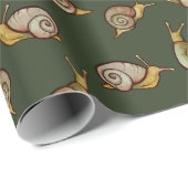 Schnecken Snail Liebe niedliche Natur Kunst Geschenkpapier (Rolleneckpunkt)