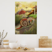 Schnecken-Trip Poster (Küche)
