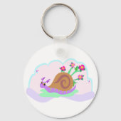 Schnecken und Blume Schlüsselanhänger (Rückseite)