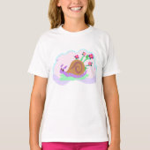 Schnecken und Blume T-Shirt (Vorderseite)