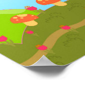 Schnecken und Pilze Poster (Ecke)