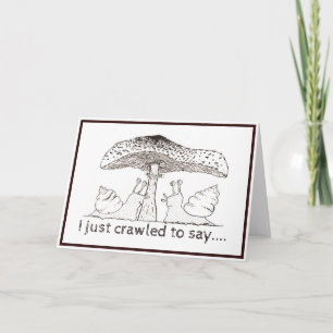 Schnecken Valentinskarte Karte