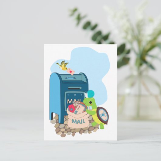 Schneckenbriefe Postkarte (Stehend Vorderseite)