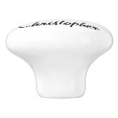 Schneckendesign personalisiert keramikknauf (Seitenansicht)