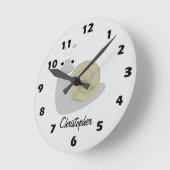 Schneckendesign personalisiert runde wanduhr (Winkel)