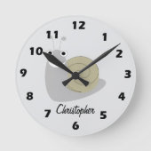 Schneckendesign personalisiert runde wanduhr (Vorderseite)
