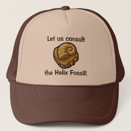 Schneckenfossil Truckerkappe (Vorderseite)