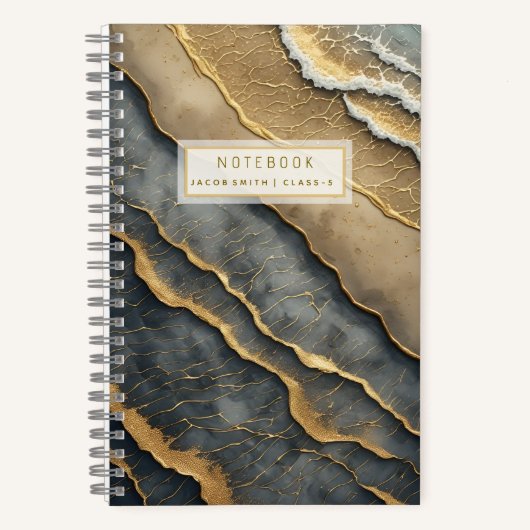 Schneckengebundene Softcover-Geschenknotizbuch mit Notizblock (Vorderseite)