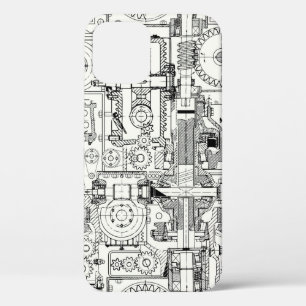 Schneckengetriebe: Nahtlose technische Maschine. Case-Mate iPhone Hülle