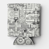 Schneckengetriebe: Nahtlose technische Maschine. Dosenkühler (Vorderseite)