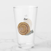 Schneckenglas Glas (Rückseite)