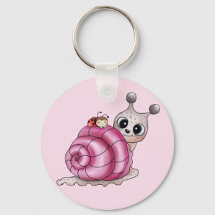 Schneckenhaus pink schlüsselanhänger