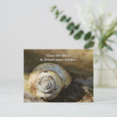 Schneckenhaus Postkarte (Stehend Vorderseite)